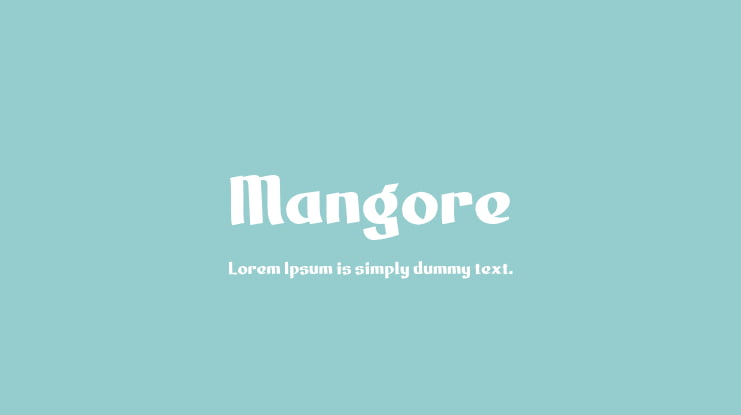 Mangore Font