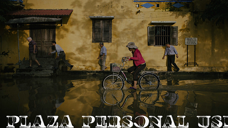 PLAZA PERSONAL USE Font