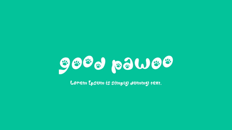 Good Pawoo Font