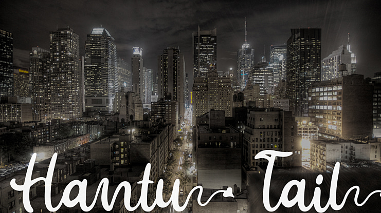 Hantu Tail Font