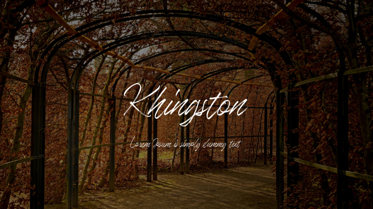 Khingston Font