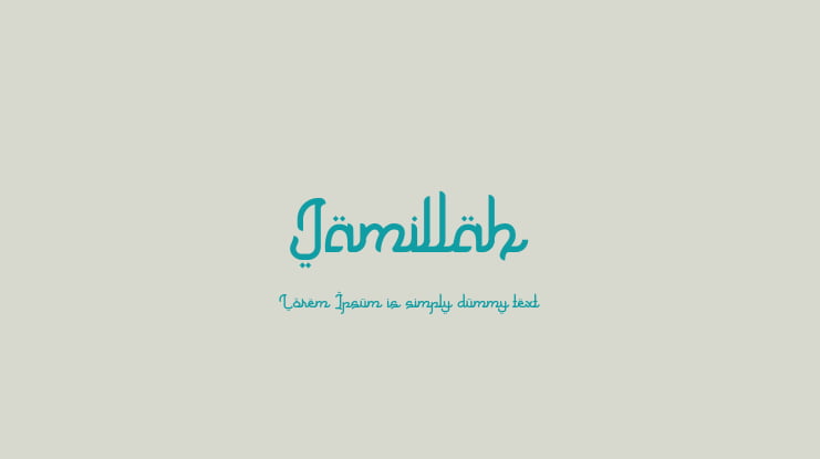 Jamillah Font