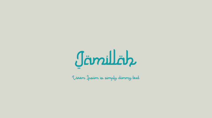 Jamillah Font