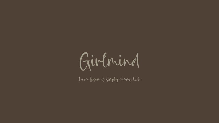 Girlmind Font