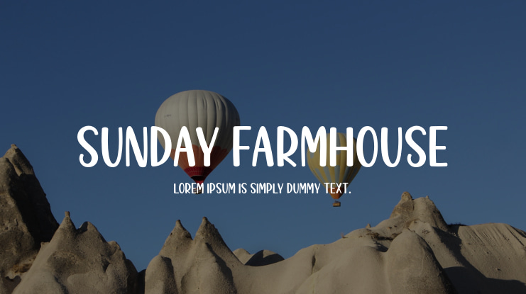 Sunday Farmhouse Font
