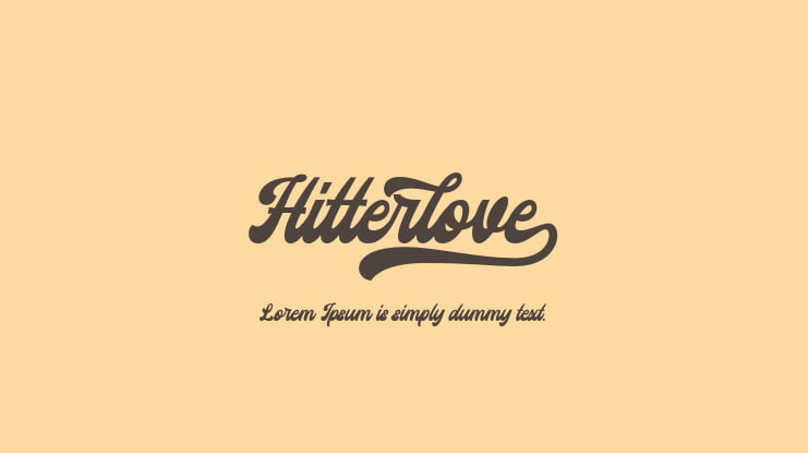 Hitterlove Font