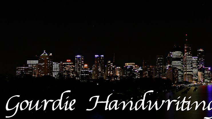 Gourdie Handwriting Font