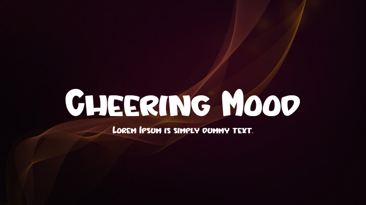 Cheering Mood Font