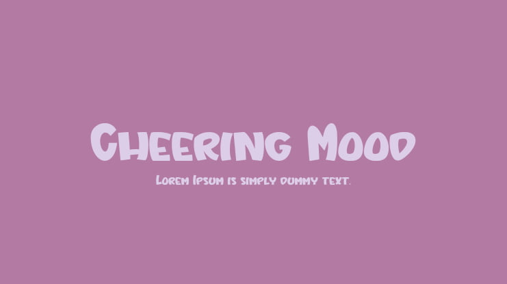 Cheering Mood Font