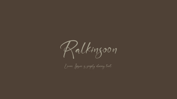 Ralkinsoon Font