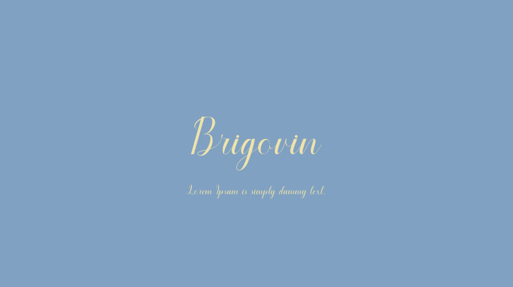 Brigovin Font