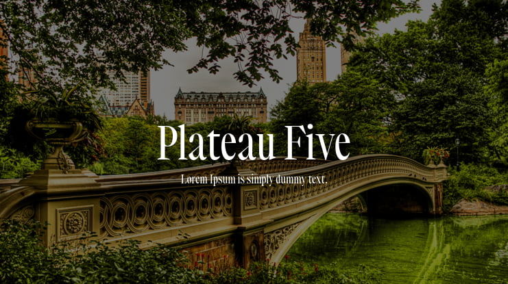 Plateau Five Font Family