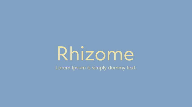 Rhizome Font Family