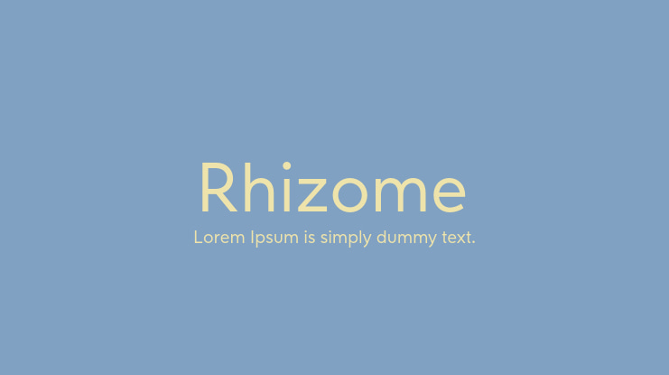 Rhizome Font Family
