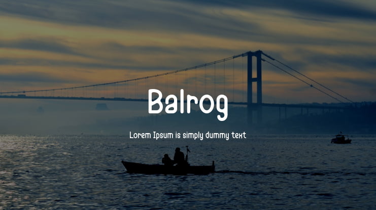Balrog Font
