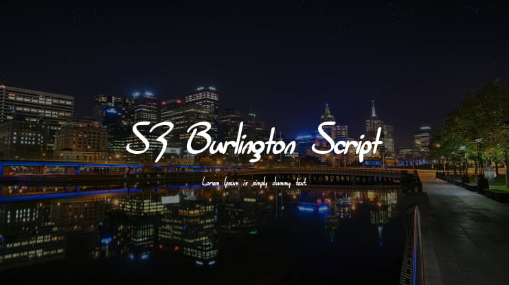 SF Burlington Script Font Family