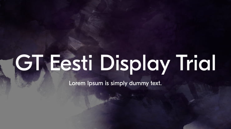 GT Eesti Display Trial Font Family