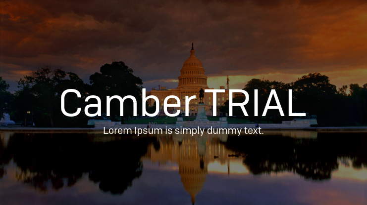 Camber TRIAL Font Family