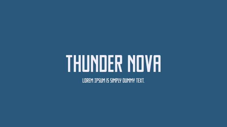 Thunder Nova Font Family