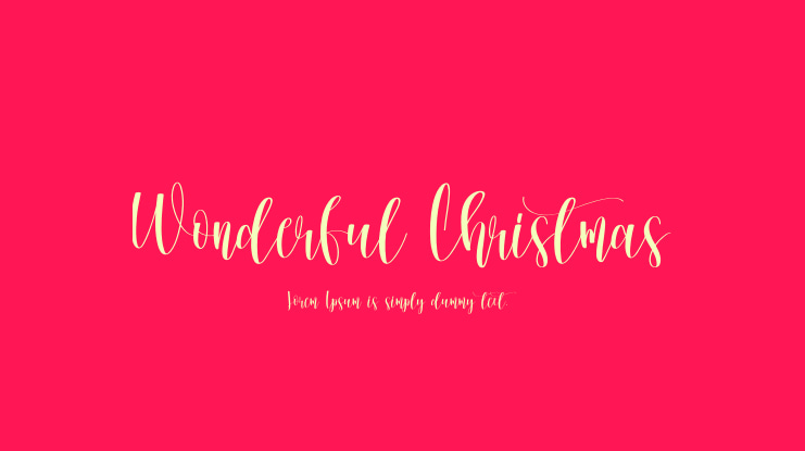 Wonderful Christmas Font