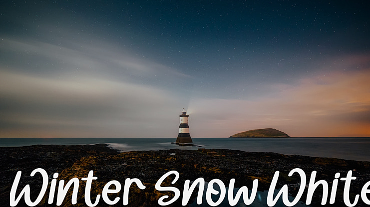Winter Snow White Font