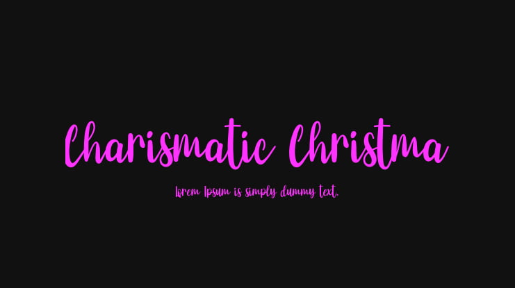 Charismatic Christma Font