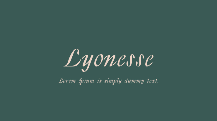 Lyonesse Font