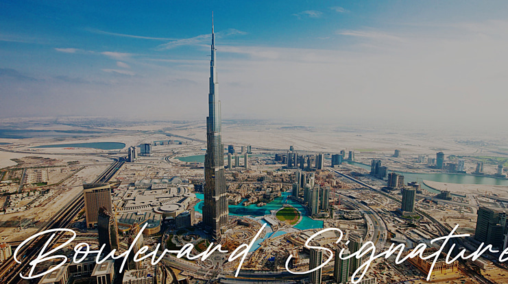 Boulevard Signature Font