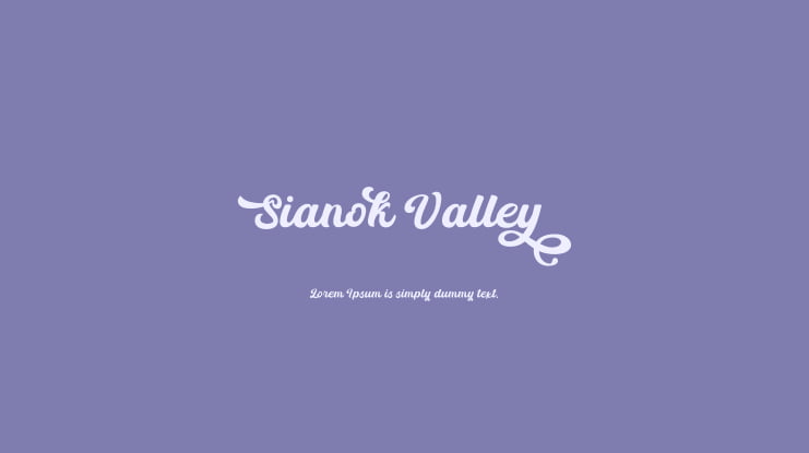 Sianok Valley Font