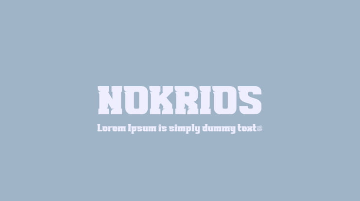 NOKRIOS Font Family