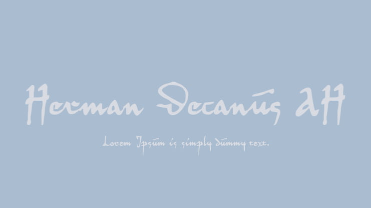 Herman Decanus AH Font