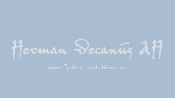 Herman Decanus AH Font