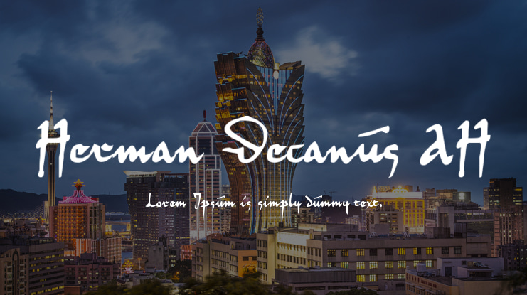 Herman Decanus AH Font