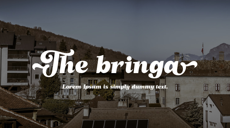 The bringa Font Family