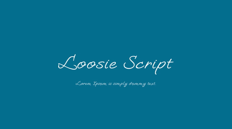 Loosie Script Font
