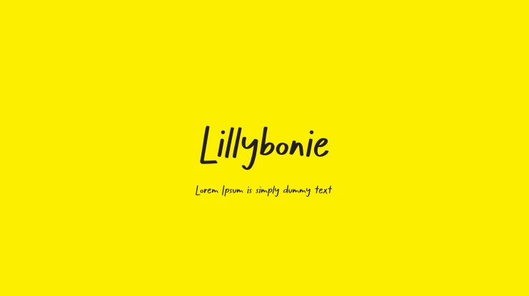 Lillybonie Font
