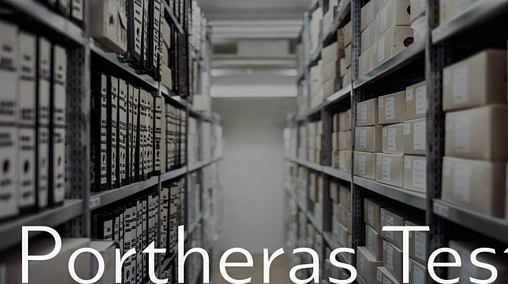 Portheras Test Font Family