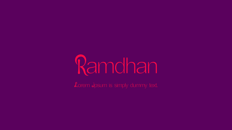 Ramdhan Font