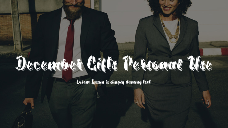 December Gifts Personal Use Font
