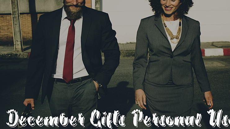 December Gifts Personal Use Font