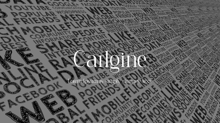 Carlgine Font Family