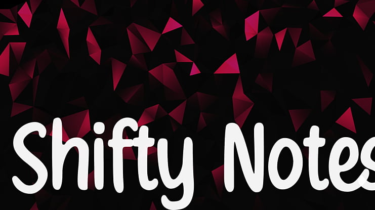 Shifty Notes Font