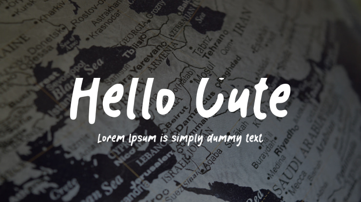 Hello Cute Font