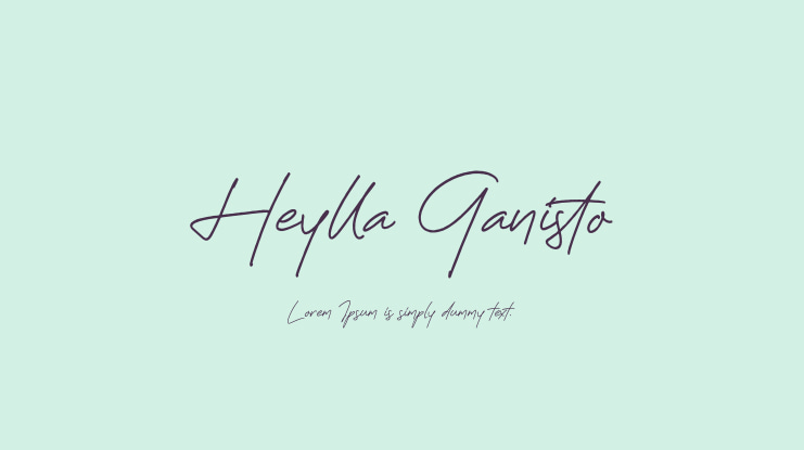 Heylla Ganisto Font