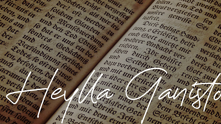 Heylla Ganisto Font