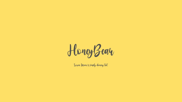 HoneyBear Font