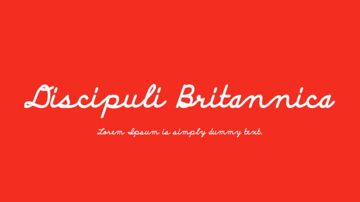 Discipuli Britannica Font Family
