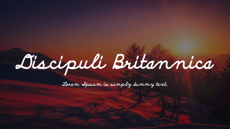 Discipuli Britannica Font Family