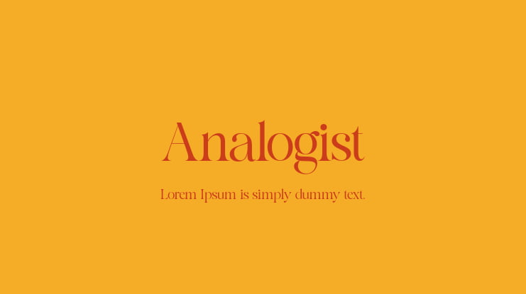 Analogist Font
