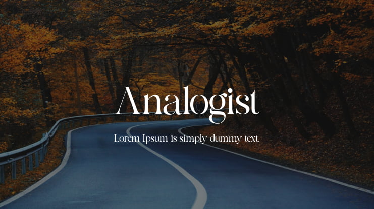 Analogist Font